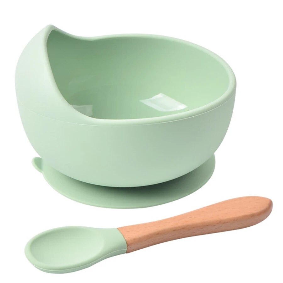 Baby Food Quality - High Quality Spill-Proof Silicone Feeding Bowl