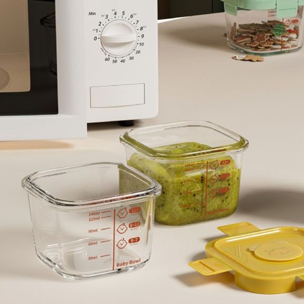 Baby Food Containers Glass - New 170ml Food Storage Box Frozen