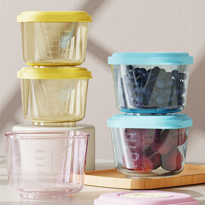 Baby Food Containers Glass - 6 Pcs Baby Food Storage Containers