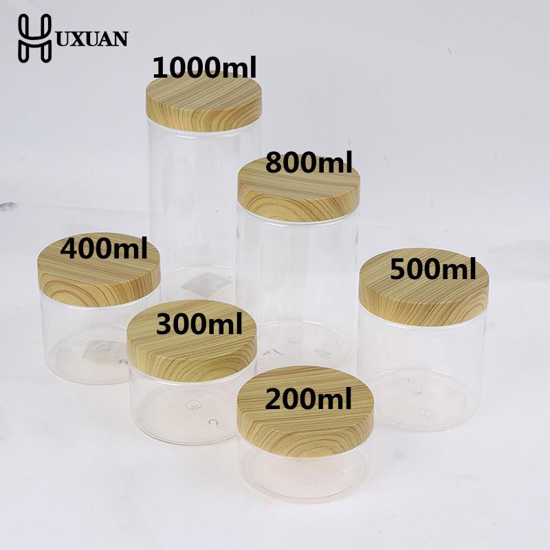 Baby Food Containers Glass - 100/200/300/400/500/800/1000ml Empty Clear Pet Jars Container