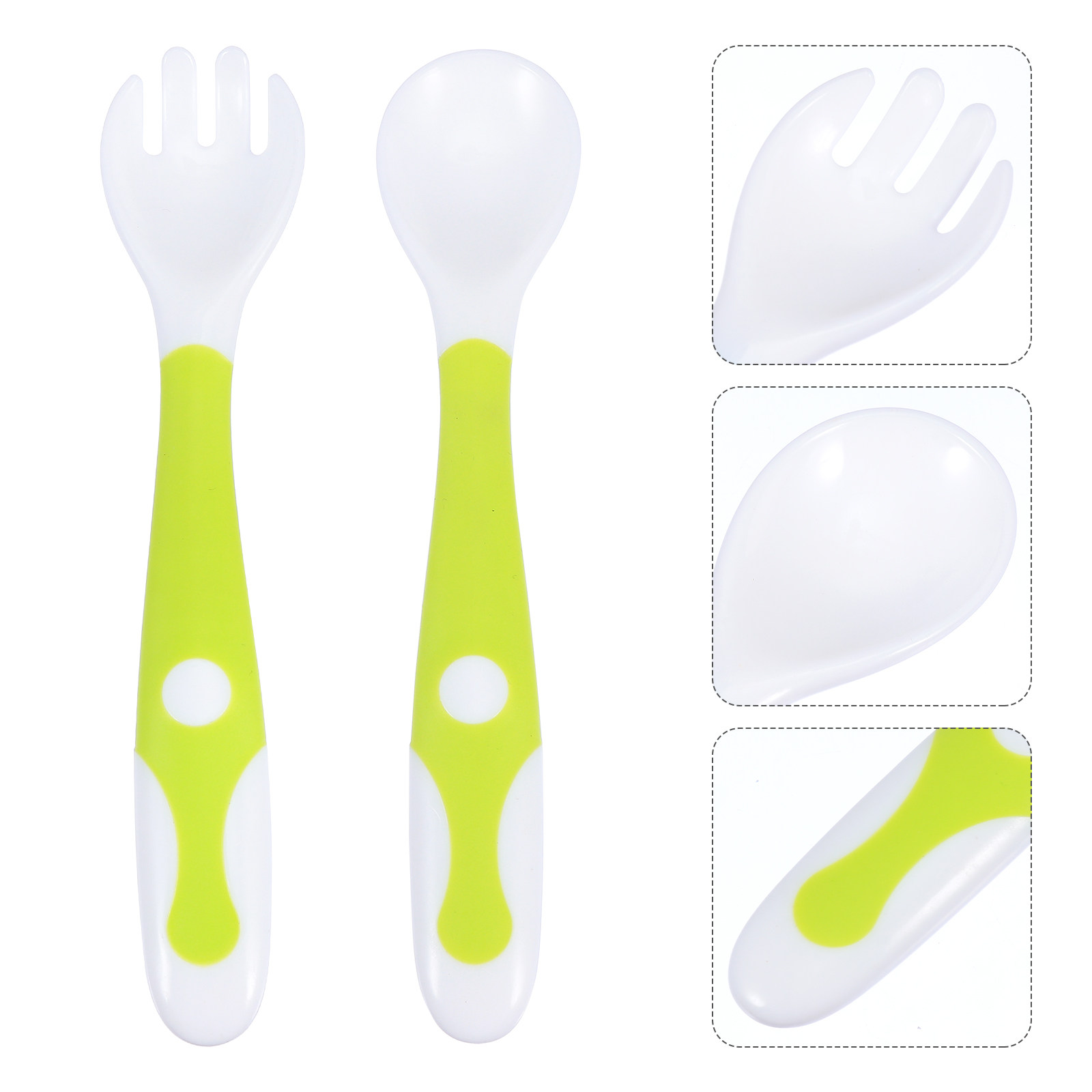 Baby Food Quality - 1Set Baby Spoons Forks Set High-Quality