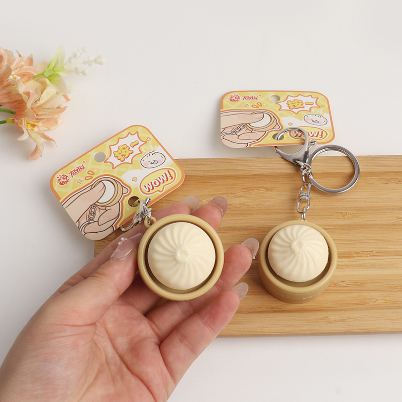Mini Squishy Dumplings Button  - Baby Food Toy recension och pris