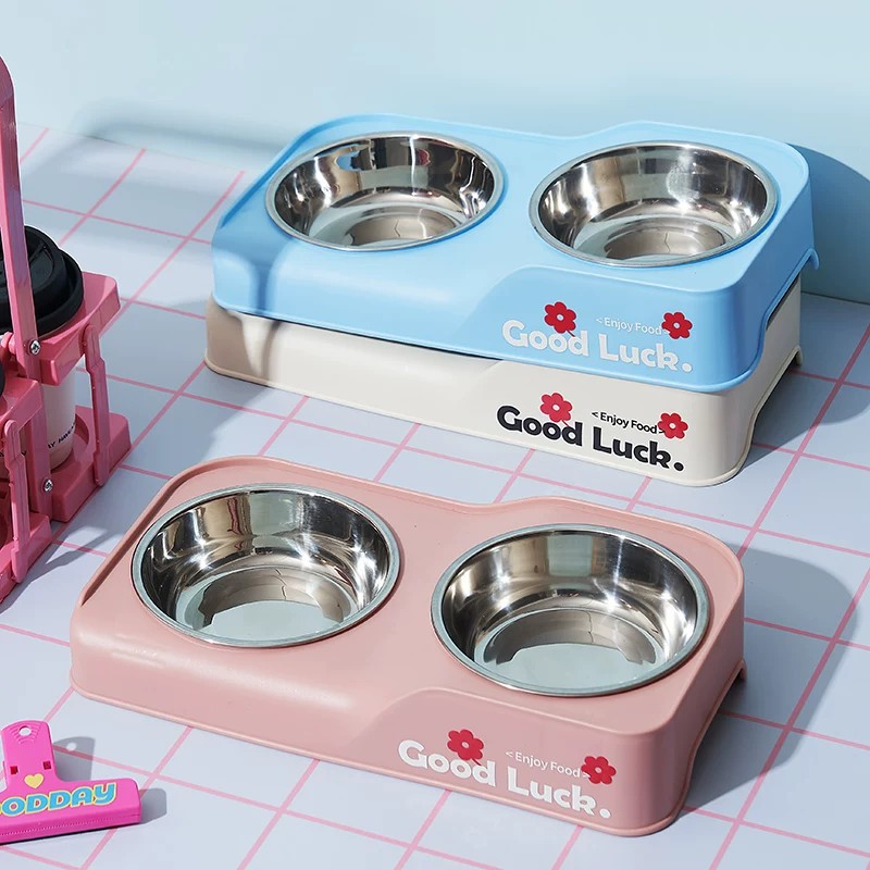 Stainless Steel Double-Bowl El - Baby Food Cat recension och pris