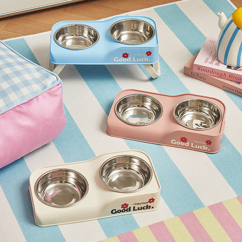 Stainless Steel Double-Bowl El - Baby Food Cat recension och pris