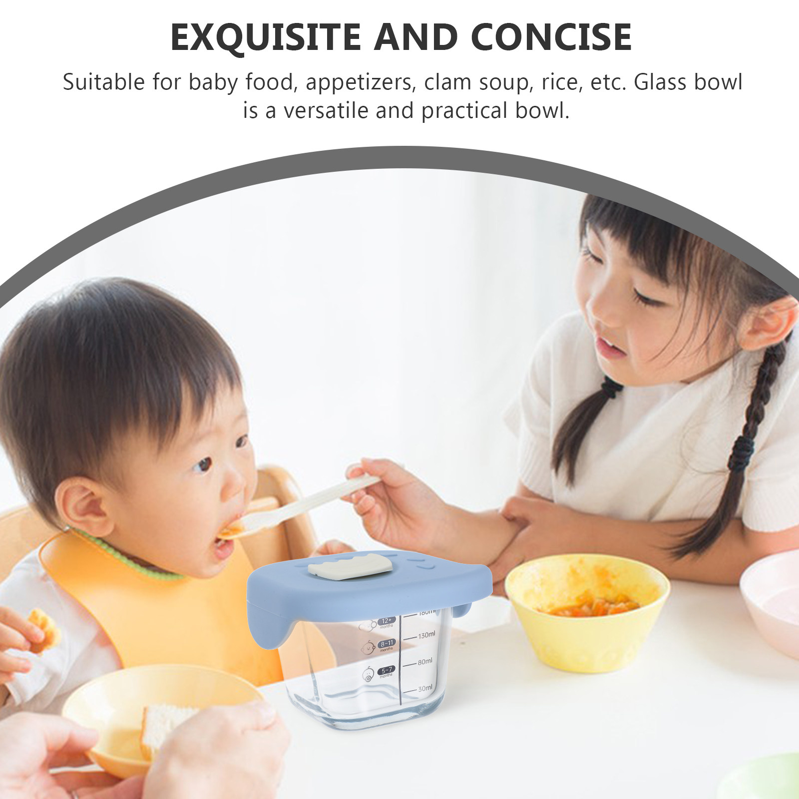 Glass Baby Food Bowl Large Cap - Baby Food Containers Glass recension och pris
