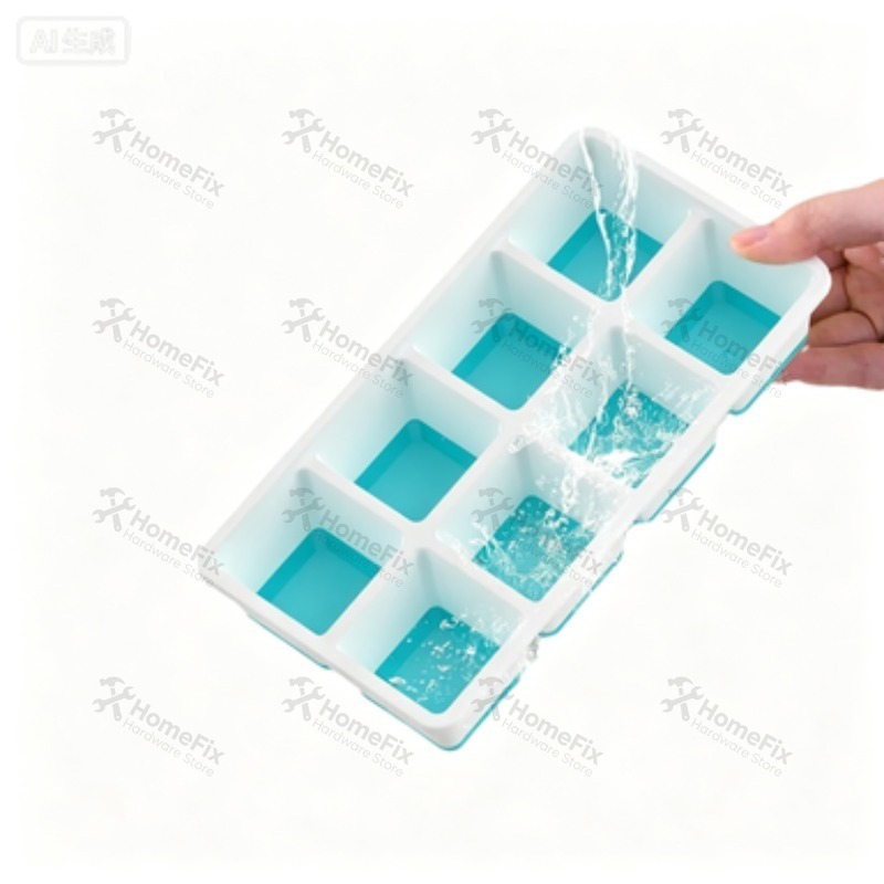 New 8‑Grid Ice Cube Mold, Soft - Baby Food Homemade recension och pris