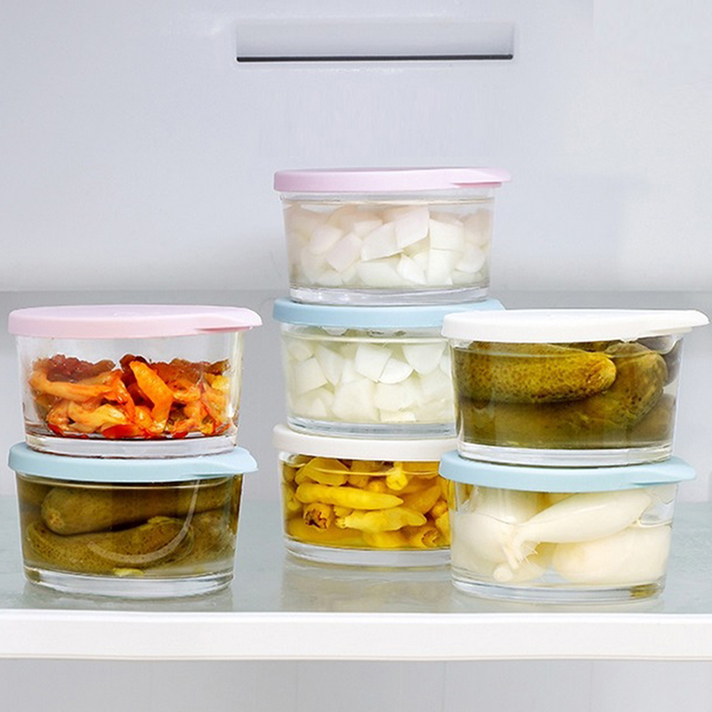 F】Microwave Safe Round Food St - Baby Food Containers Glass recension och pris