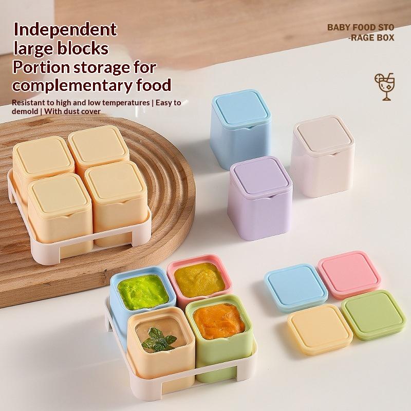 4 Grids Baby Food Storage Cont - Baby Food Homemade recension och pris