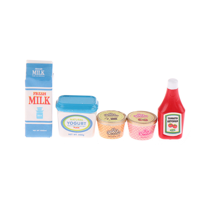 5Pcs/Set 1:12 Dollhouse Access - Baby Food Toy recension och pris