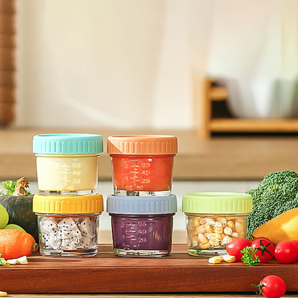 6pcs Mason Jar Glass Baby Food - Baby Food Containers Glass recension och pris
