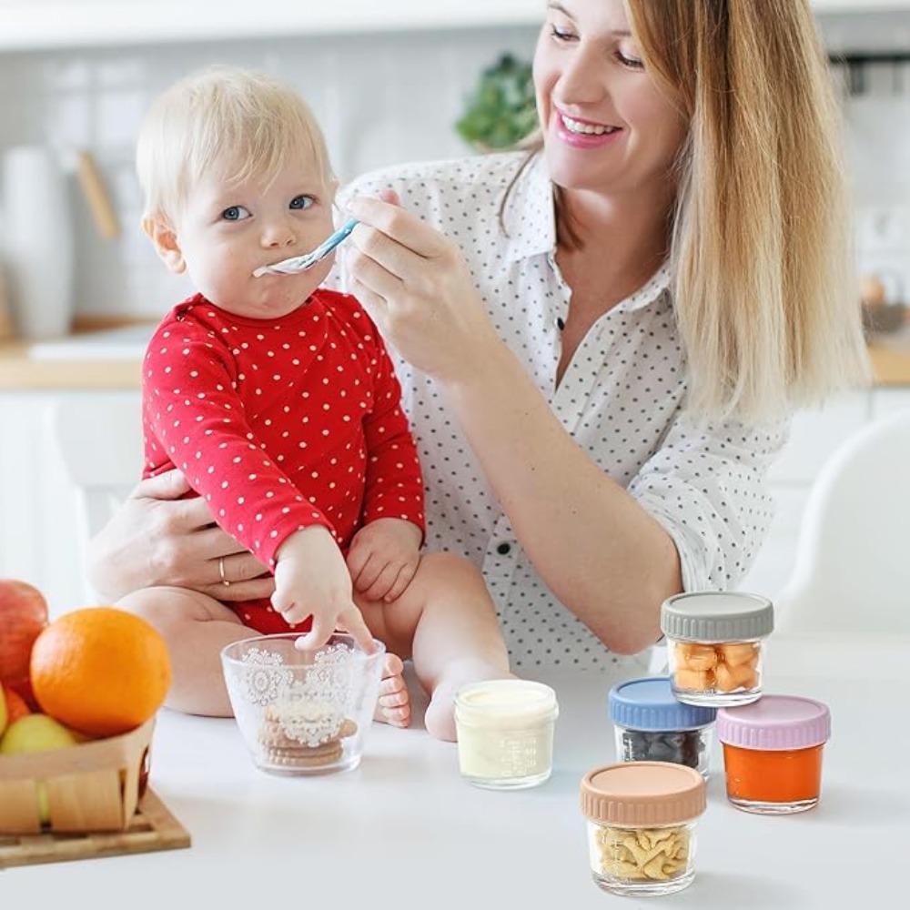 6pcs Mason Jar Glass Baby Food - Baby Food Containers Glass recension och pris