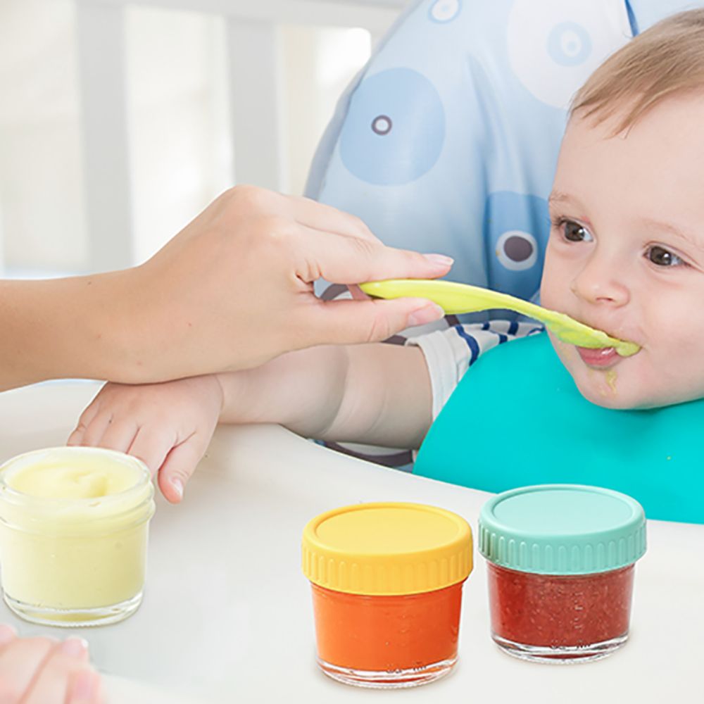 6pcs Glass Baby Food Jar Reusa - Baby Food Containers Glass recension och pris