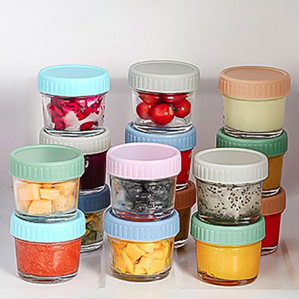 6pcs Glass Baby Food Jar Reusa - Baby Food Containers Glass recension och pris