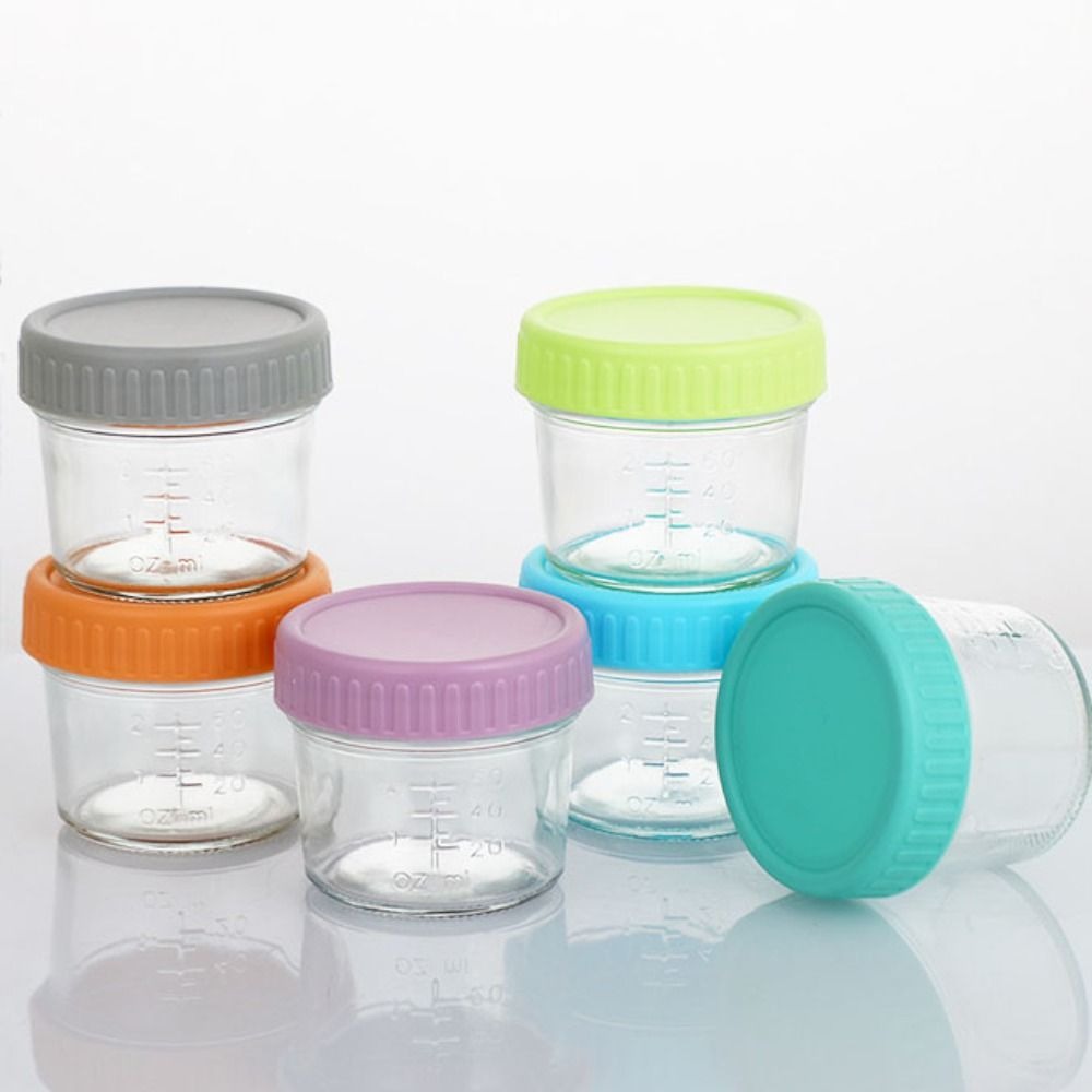 6pcs Glass Baby Food Jar Reusa - Baby Food Containers Glass recension och pris