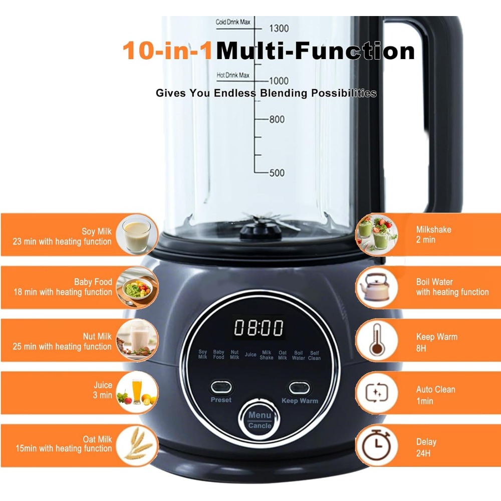 Ten in One Nut Milk Maker Hot  - Baby Food Oats recension och pris