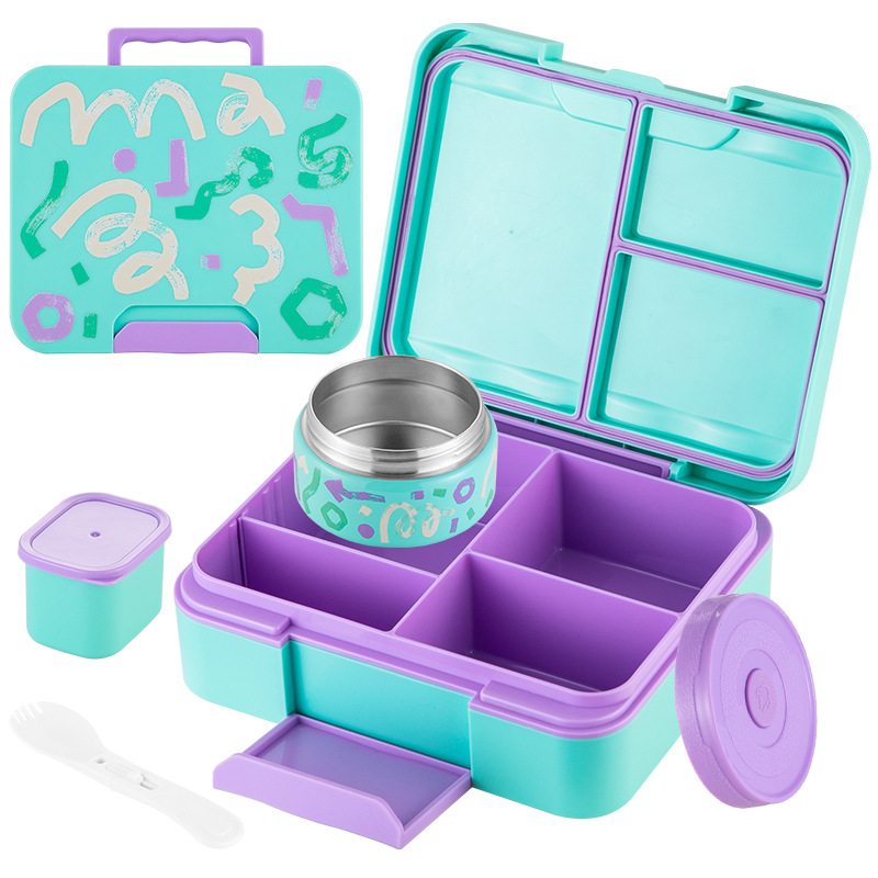 Kids Bento Lunch Box With Ther - Baby Food Jar Insulated recension och pris