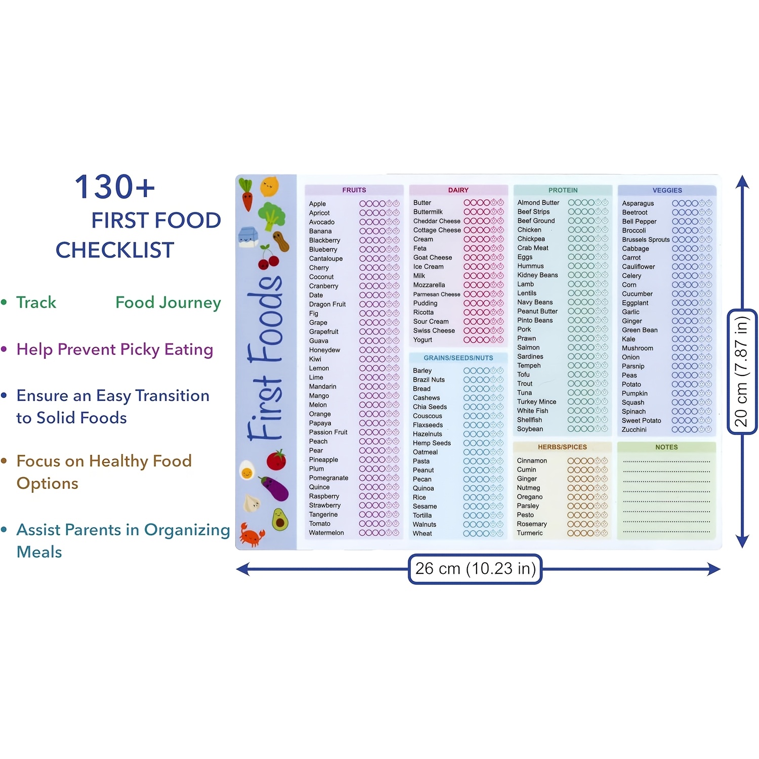 Baby First Foods Tracker, High - Baby Food Quality recension och pris