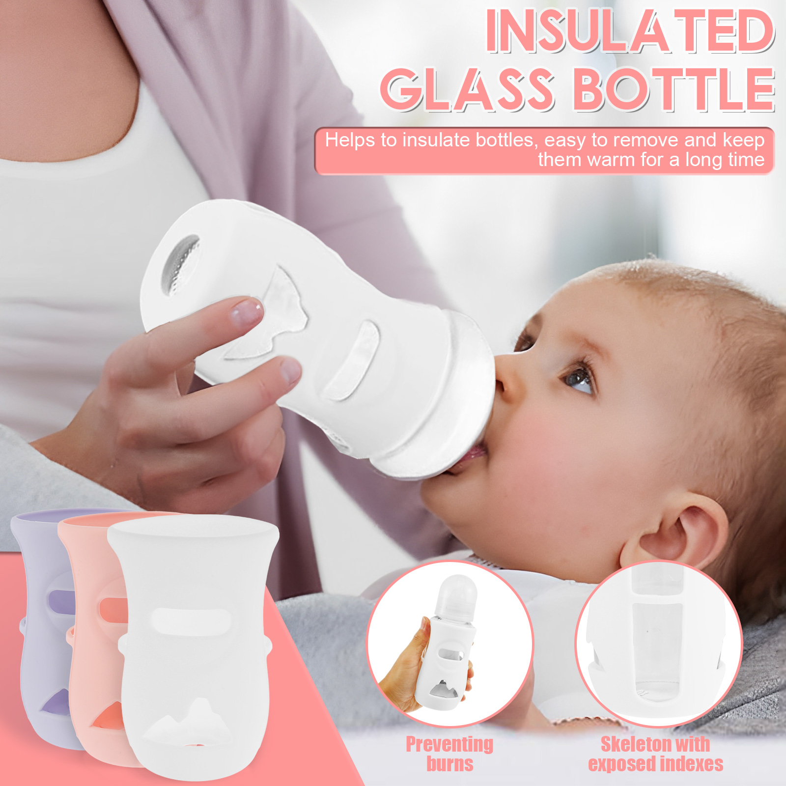 Silicone Sleeves Silicone Baby - Baby Food Containers Glass recension och pris