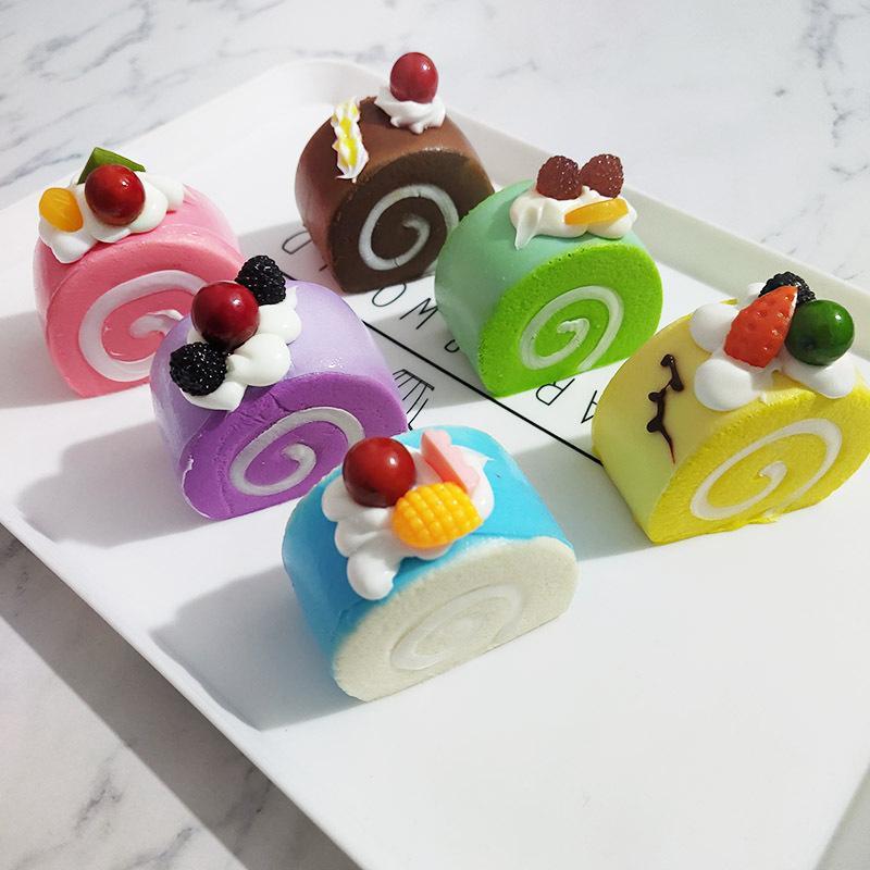 Cute Simulation Egg Roll Cake  - Baby Food Toy recension och pris