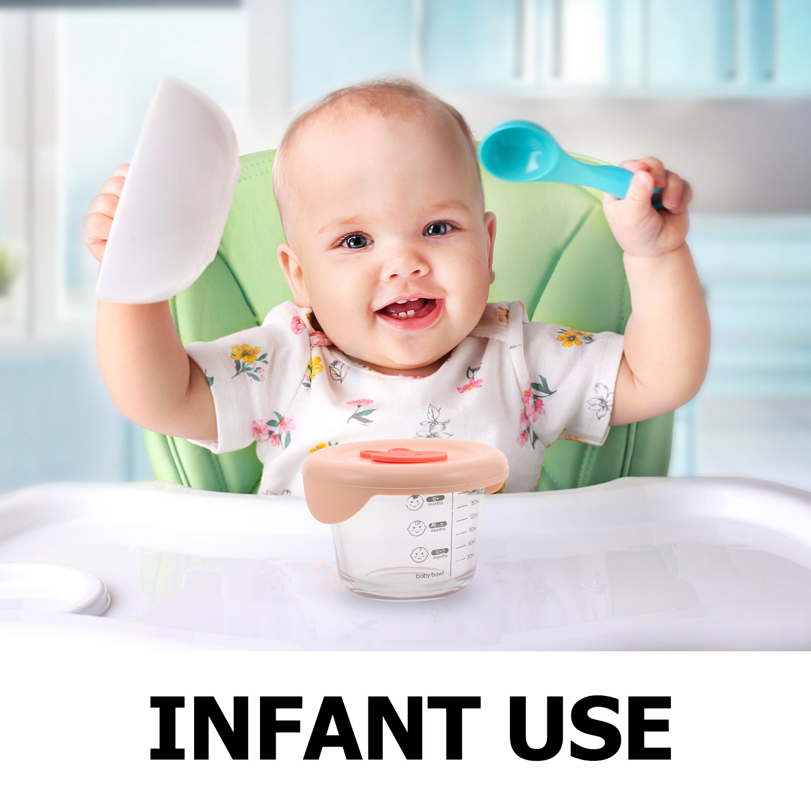 2Pcs Baby Food Storage Contain - Baby Food Containers Glass recension och pris